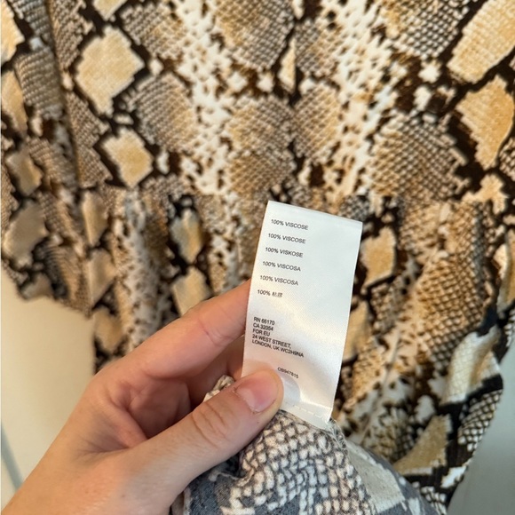 Maeve by Anthropologie Snakeskin Dress Size XS Maeve Juno Snake Print Mini Dress - Picture 8 of 11